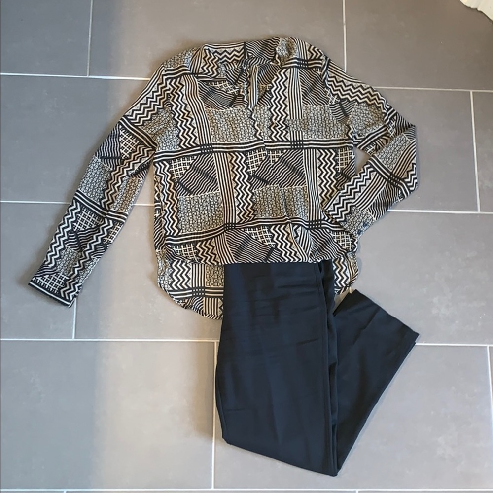printed blouse
